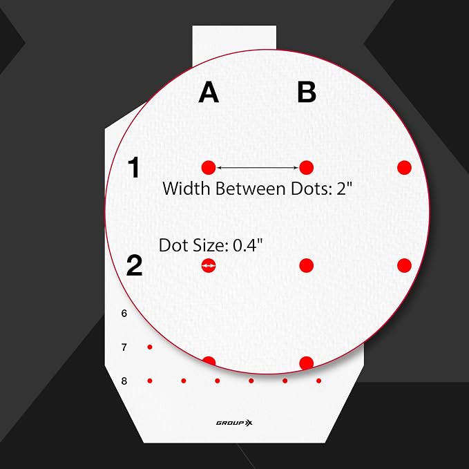 29" × 18" Precision Shooting Target – 48 Individual Aim Points