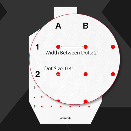 29" × 18" Precision Shooting Target – 48 Individual Aim Points
