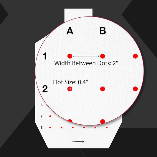 29" × 18" Precision Shooting Target – 48 Individual Aim Points